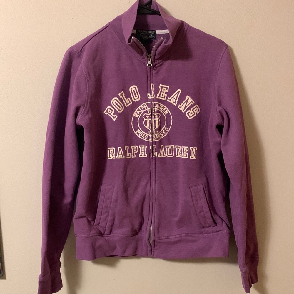 Polo zip up sweatshirt